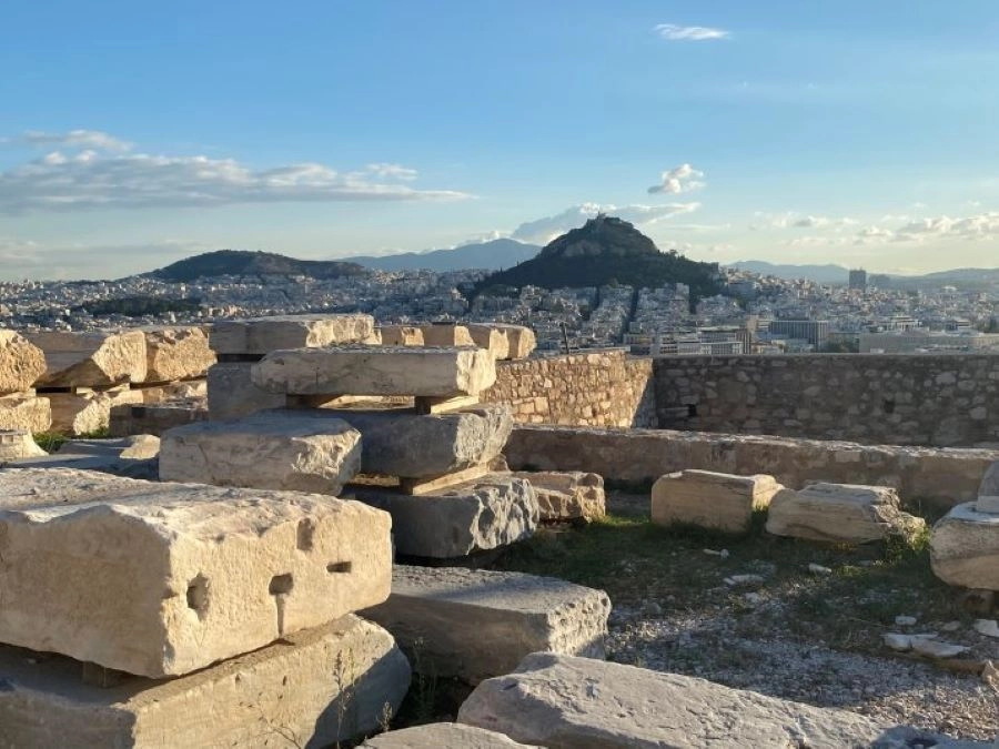 Aussicht vom Akropolis Plateau