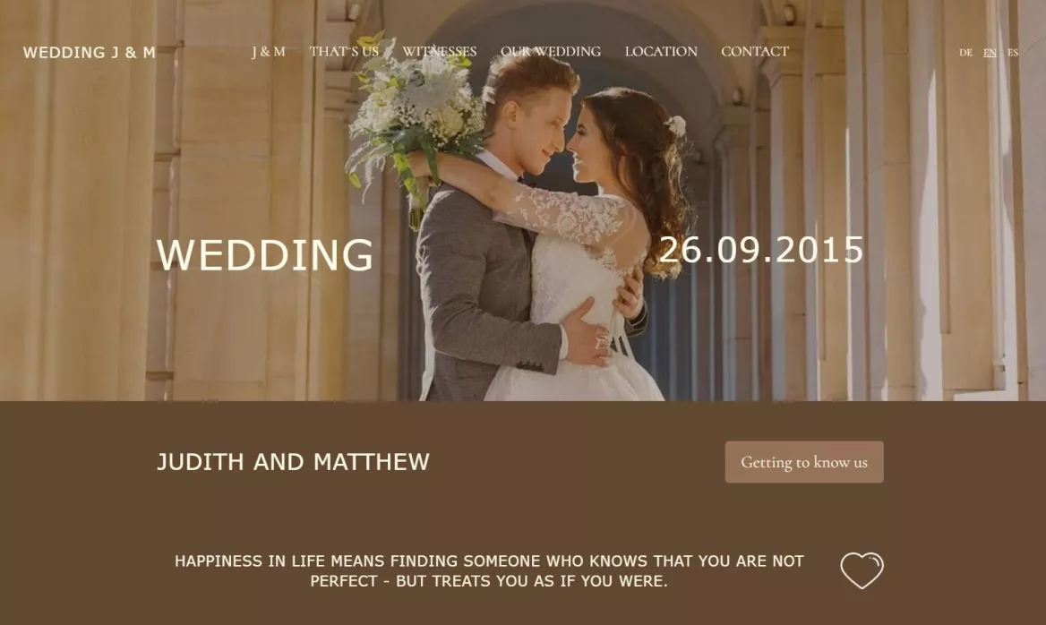 Wedding Judith and Matthew