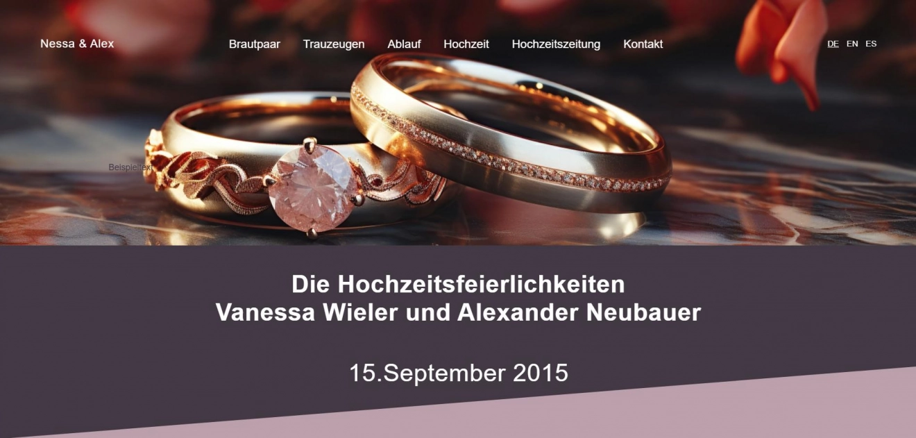 Hochzeit Nessa & Alex