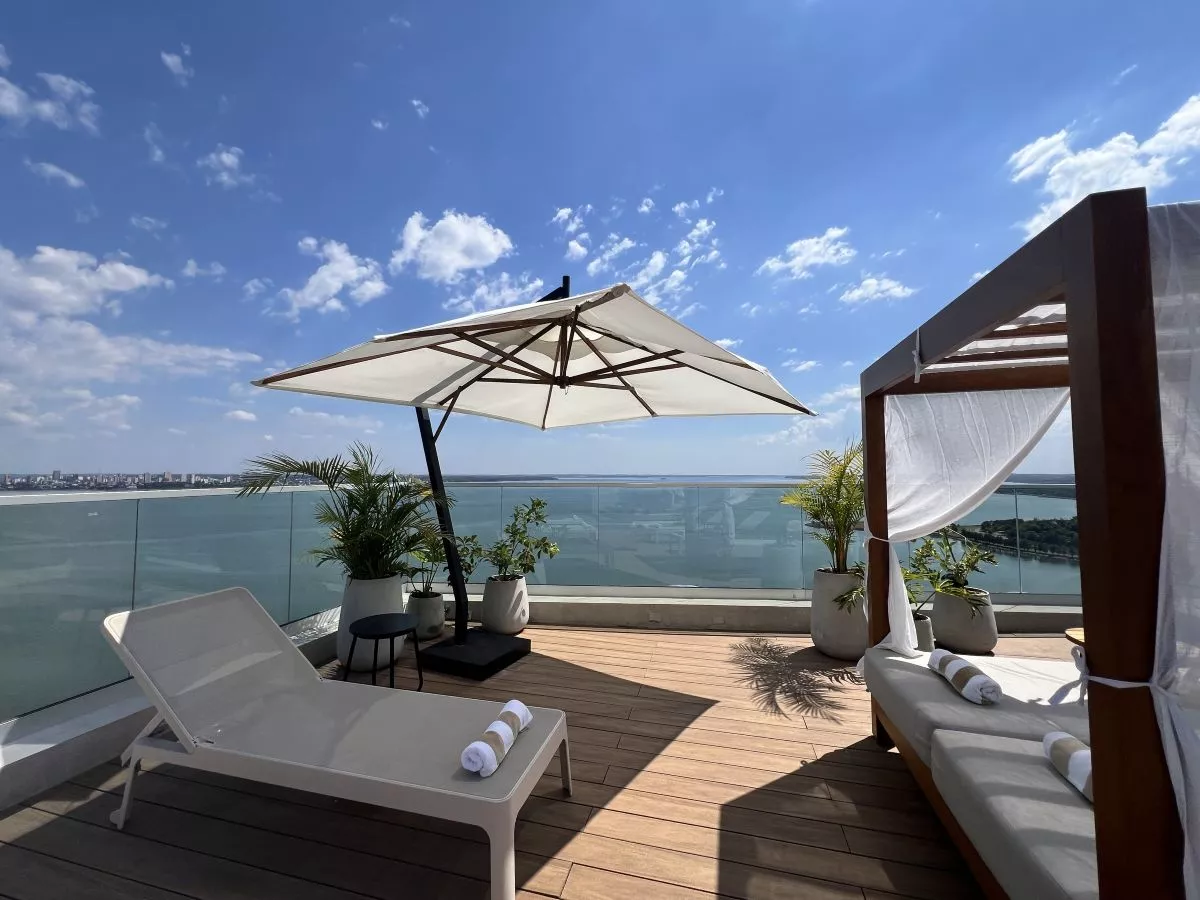 ruhiger Outdoorbereich zur Entspannung